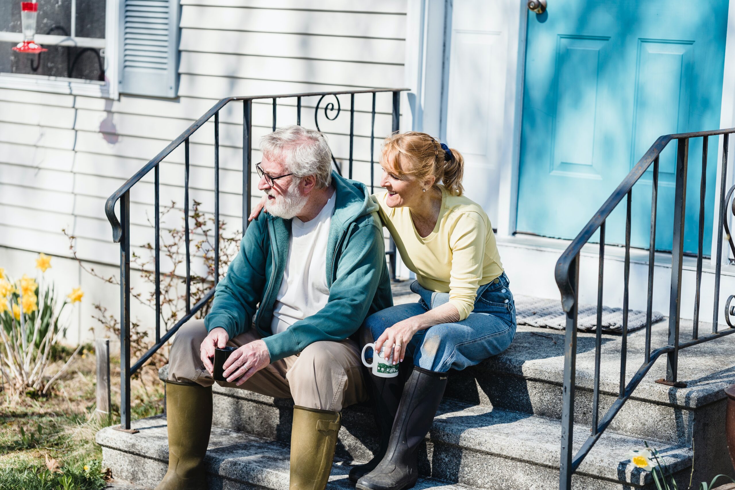 couple sitting down